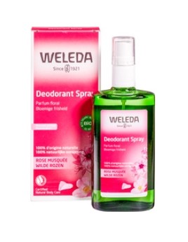 Wilde rozen deodorant spray van Weleda, 1 x 100 ml